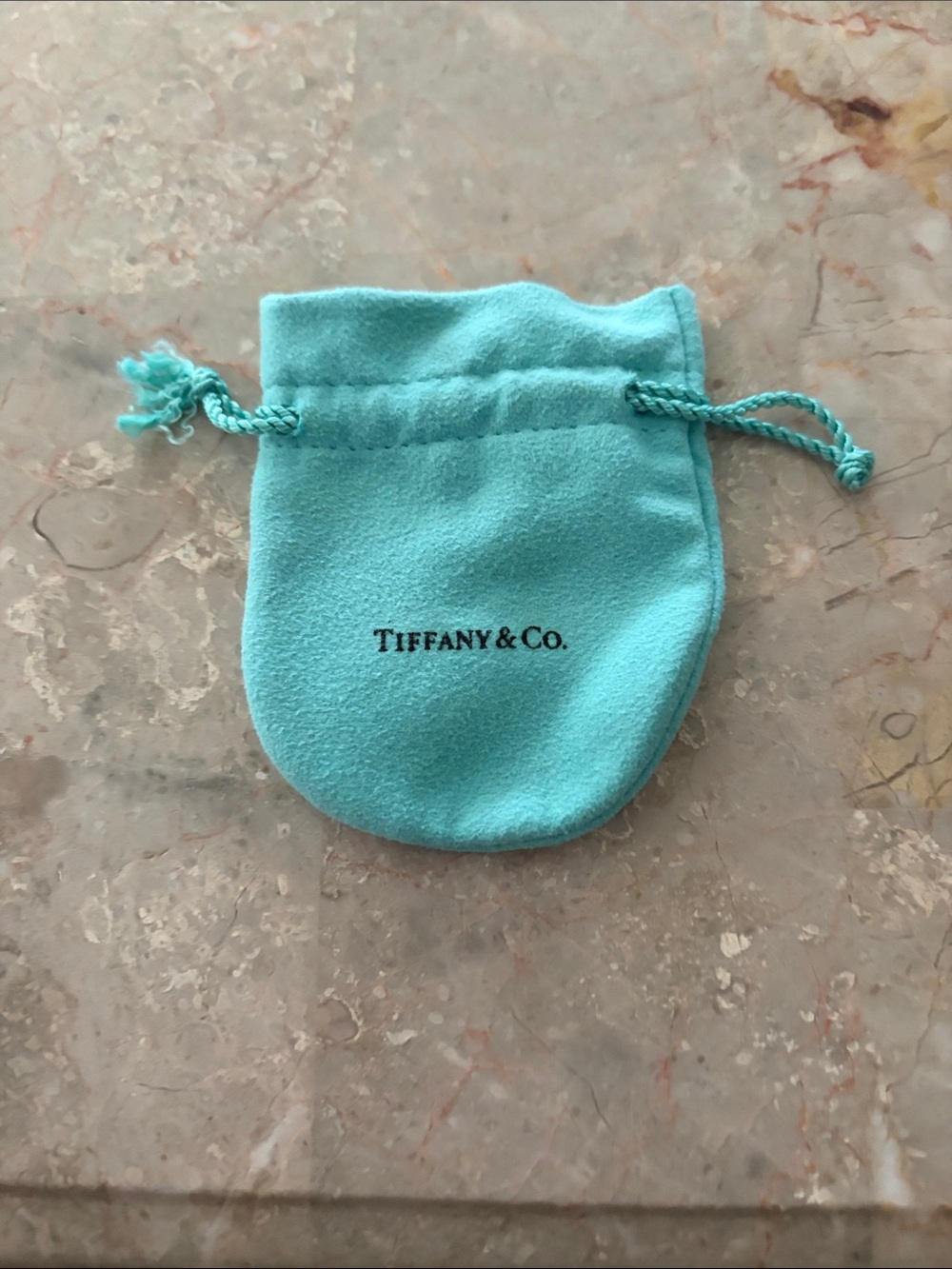 Tiffany & Co. Blue Drawstring Jewelry Pouch